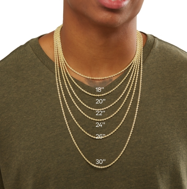 Different necklace sale chain lengths